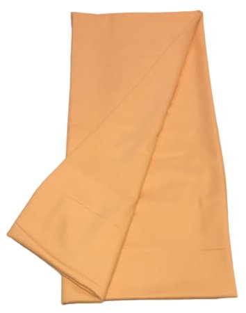 BKRKJ Lizibizi Tissu uni en coton non cousu pour femme, vendu au mètre, pour couture, salwar, chemise, Kurta, pyjama, Kameez, Chudidar, Patiyala, chemisier, Pathani (pêche, 5 mètres)