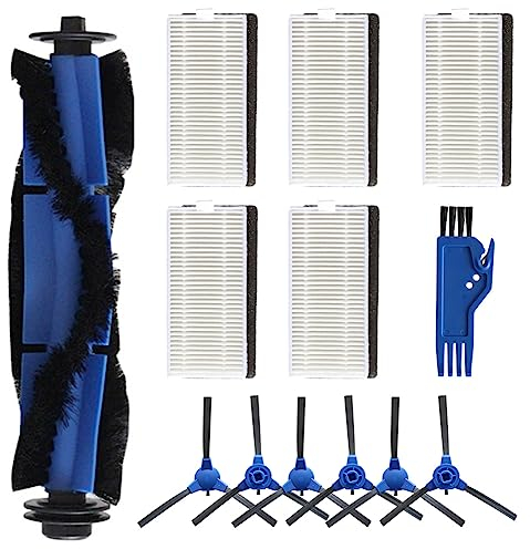 Ersatzteile für Venga VG RVC 3000/3001 Saugroboter (1 Hauptbürste, 5 Filter, 6 Seitenbürsten)