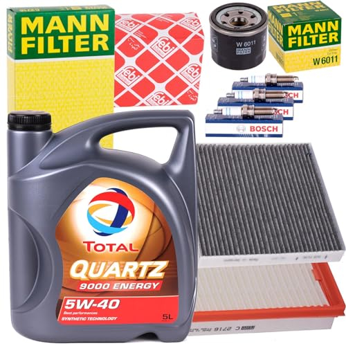Inspektionspaket Inspektionspaket + 5W40 Öl + Zündkerzen passend für ForTwo 451