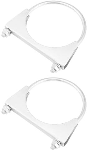 Hihaha Round U Bolt Muffler Exhaust Clamps for Car / 4 ID 102mm / 2 Pcs