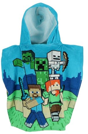 Mojang Studios Badetücher der Marke Poncho Minecraft Baumwolle