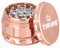 TIRIRS 2.5 Inches 4 Pieces Premium Herb Grinder - Aluminium Large Spice Grinder with Pollen Catcher, Comes with Pollen Scraper and Cleaning Brush, Rose Gold