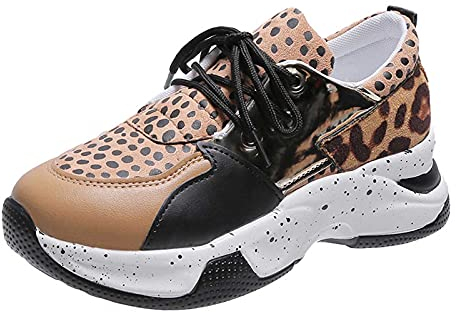 mikrowellen Hausschuhe Lässige Damen-Sneaker zum Gehen, Lauf-Sneaker, Stretch-Farbblock, bequeme Schuhe, Sport-Komfort-Schuhe Khaki 39