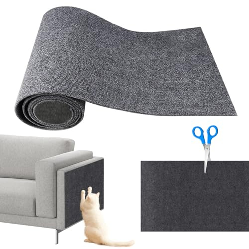 Cathpetic Kratzmatte Selbstkleben 30×60cm,Kratzpads für Katzen,Kratzmatte Katze Sofa,Katzen Wand,DIY Climbing Cat Scratcher