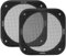 ULTECHNOVO 2 pezzi Copertura protettiva per altoparlante auto, Nero Griglia per altoparlante audio per auto quadrata, cornice della griglia per altoparlante (4 pollici)
