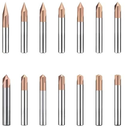 Fasenfräser HRC58 Fase Fräsen 30 40 45 50 60 70 80 90 100 110 120 130 140 150 Grad Hartmetall Ecke Senker Anfasen Mühle(Degree 110,FOR ALUMINUM_D3X50MM)