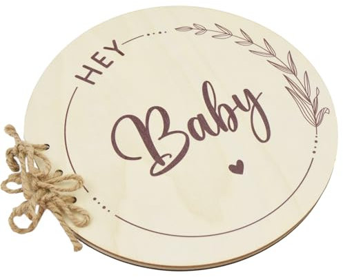 Gästebuch babyparty, AolKee 35-Seiten Holz Baby Dusche Buch, Baby Dusche Zeichen, Baby Memory Buch, gästebuch babyparty mädchen Junge, Baby Dusche Geschenke für werdende Mütter und Eltern