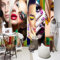 YYZOVBNN 3D Mode Wandbild Schönheitssalon Kleidung Kosmetik Nagel Stickerei Shop Dekoration Tapete Hintergrund Wandkunst Poster