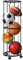 Garage Ball Storage Rack,Vertical Ball Rack,Wall Mounted Ball Storage Cage Ball Holder for Basketball, Soccer, Football, Volleyball,Sports Ball Organizer for Kids Room, Garage, Home - Easy to Assemble