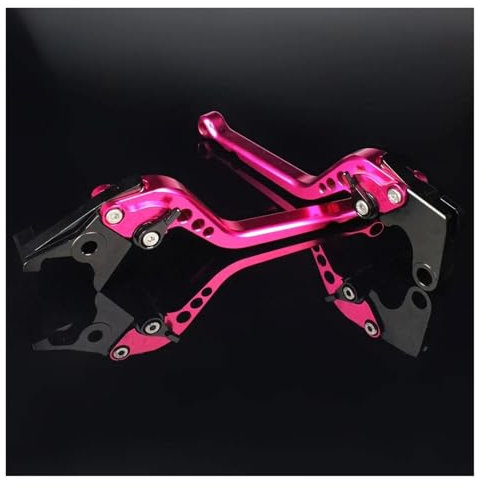 Bremshebel Motorrad Für Aprilia Für RX125 Für SX125 RX SX 125 2021 2022 2023 Motorrad Einstellbare Bremse Kupplung Hebel Zubehör Kupplung Bremshebe(Pink)