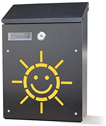 Wall Mounted Post Box Vintage Wrought Iron Villa Mailbox,Wall Mounted Lockable Letter Mail Box Made Of Galvanized Sheet With Waterproof Lid for Walls/Gates/Garages/Post