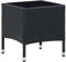 Myheimly Gartentisch Beistelltisch Gartenmöbel Tisch Balkontisch Loungetisch Couchtisch Kaffeetisch Terrassentisch 40x40x45cm Poly Rattan Schwarz