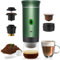 Cafetera Portatil Capsulas 3 en 1 compatible con Nespresso Dolce Gusto y Café Molido - Mini Cafetera Portátil Multicapsulas Ideal para Llevar - Maquina Cafe Portatil Pequeña Universal