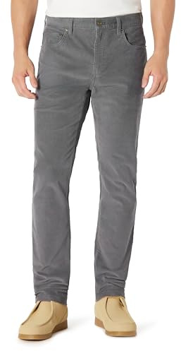 Amazon Essentials Pantalon en Velours Côtelé à 5 Poches, Coupe Ajustée Homme
