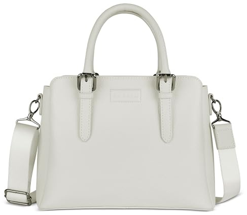 bugatti Elsa Damen-Handtasche aus Leder, Henkeltasche mit extra Schulterriemen