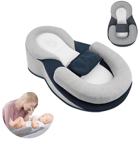 Sinyuyong Von Kinderärzten empfohlenes Babybett – 15° Neigung zur Linderung von Reflux und Koliken – Atmungsaktives und gemütliches Bett oder Beistellbett for Babys