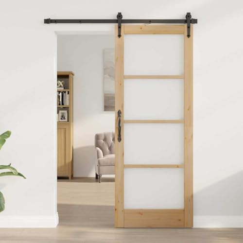 Willood Innentür mit Glas ORKDAL Braun 78 x 202 cm