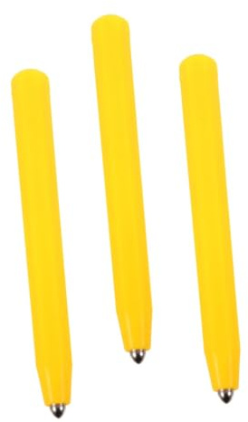 Mikikit Stylos Magnétiques Stylets Abs Jaunes Portables Lot de 3 de Rechange pour Stimuler la Créativité pour Tablette de Dessin Magnétique en Famille