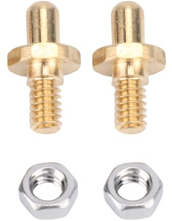 HELEVIA 2er-Pack 70332 Verstellbarer Scharnierstift, Edelstahl-Grilltürscharnierschrauben und Muttern Als Ersatz, Passend für Weber Summit Spirit Grill