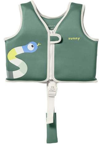 Toddler Swim Vest with Adjustable Safety Strap, Neoprene Anti-Chafe Comfort & Secure Zip, Confidence-Building Swim Vest for Toddlers 1-2, Lightweight Kids
