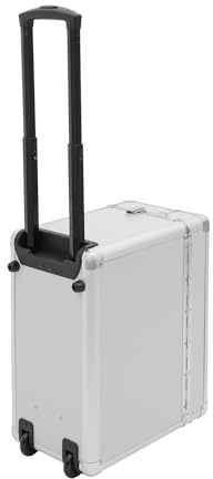Loobiiny AbschließBarer Aktenkoffer,Businesstrolley,Aktenbox Mit Teleskopstange,Max 30 Kg,Rollkoffer Von Dokumenten Und Laptop,39 * 24 * 48 cm Aktenschrank