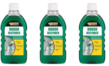 Brush Restorer, Water Rinsable, Works on All Paint Types, Ready to Use, 500ml, Pack of 3