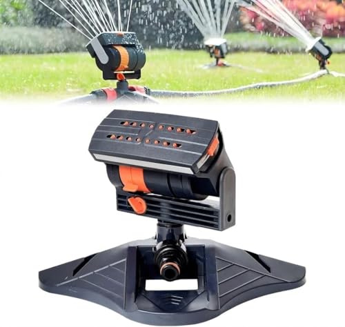 Viereckregner mit 16 Düsen,4 Modi Automatisches Schwingen Viereckregner zur Bewässerung, Sprinkler für Rasen und Flächen, Bewässerungssystem, Regner für Garten