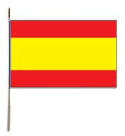 Party-Discount 50 Papier-Fahnen Spanien, 12 x 24 cm