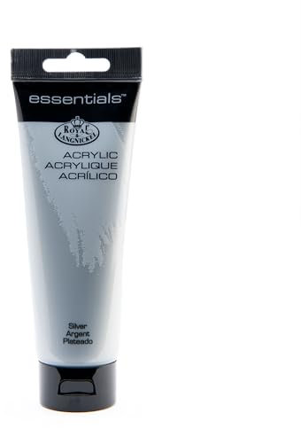 Royal & Langnickel Essentials Peinture Acrylique Argent 120 ml Lot de 3
