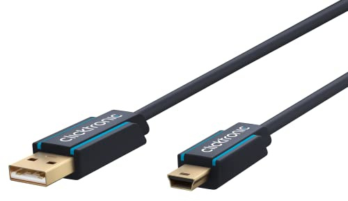 Clicktronic Casual Mini USB 2.0 adapter cable (A/Mini-B) 3 m