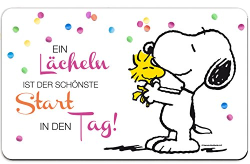 Peanuts Ein Lächeln ist der schönste Start in den Tag! Unisex Frühstücksbrett multicolor