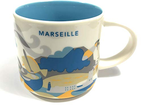 Starbucks Marseille (France) Vous Êtes Ici Yah Tasse À Café Bleu Clair