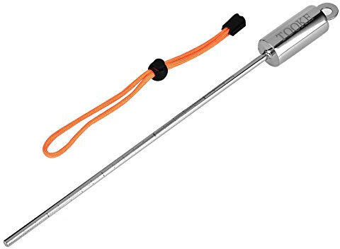 Asixx Tauch-Pointer-Stick, Scuba Diving Stick Scuba Diving Point Rod Bunte Edelstahl-Tauchgeräusche mit Lanyard für Tauchsport(Orange)