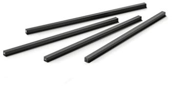 NABER 8051023 Cubo Streben Set 600, Regalsystem, schwarz matt