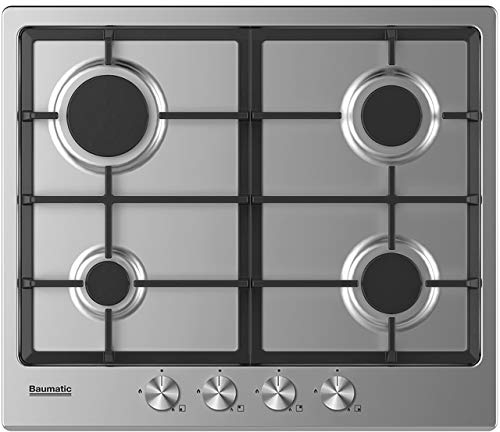 Baumatic BHIG620X 60cm Gas Hob - Stainless Steel