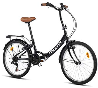 moma bikes Faltbares Fahrrad, TOP Class 24“, Aluminium 6 Gänge, Komfortsattel