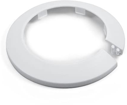 MroMax Passend für 7,3 cm Außendurchmesser, Flansch, Wasserrohrabdeckung, Dekoration, weiße Rohrabdeckung, Heizkörper, PP-Kunststoff, 75 mm, Rosettenrohrmanschette für Wandrohr, Rohrdekoration, 1