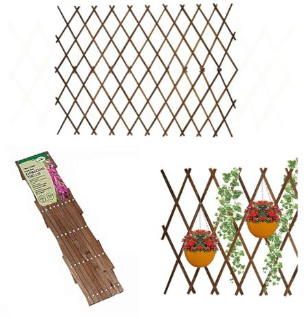 Garden mile Treillis en bois robuste pour jardin et extérieur 1.8 x 0.9m