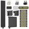 Aquamarin® Radiateur Vertical - 1600x304x69mm, Double Panneau Plat, 8 Colonnes, Montage Mural, Acier, Blanc - Chauffage Central et Accessoires, Salle de Bain, Seche Serviette, Meuble Radiateur
