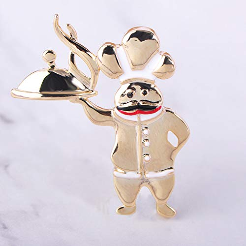 BAJIE Broche Couteau de Cuisine Broche Hommes Lame d'or Chef Serveur Broche Badge vêtements Sac à Dos Cadeau