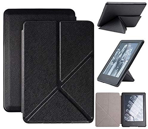 Étui Origami Debout pour Kindle Paperwhite 4(10Ème Génération - Modèle 2018), Housse en Cuir avec réveil/Veille Automatique