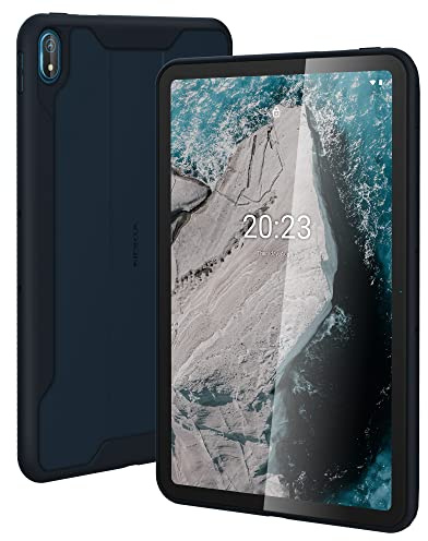 Nokia Protective Case Compatible with Nokia T20 Tablet, Rugged Shockproof Design, Raised Edges for Drop and Scratch Protection, Easy Grip Tablet Cover, Dark Blue