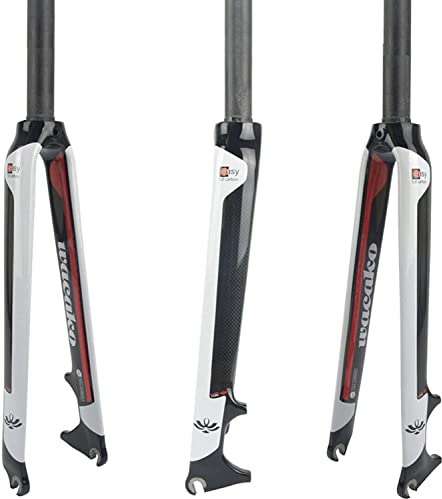 Forcella Anteriore MTB Fibra di Carbonio Completa Forcella Ammortizzata per Bici 26 27,5 29 Bicicletta Universale Forchetta Dura Super A,27