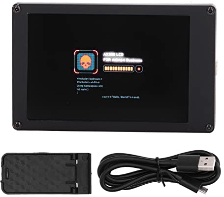 Pantalla LCD de Pantalla Secundaria de Monitor IPS de 3,5 Pulgadas, con Soporte Y Cable de Alimentación USB, para USB Y, sin Fuente de Alimentación Adicional