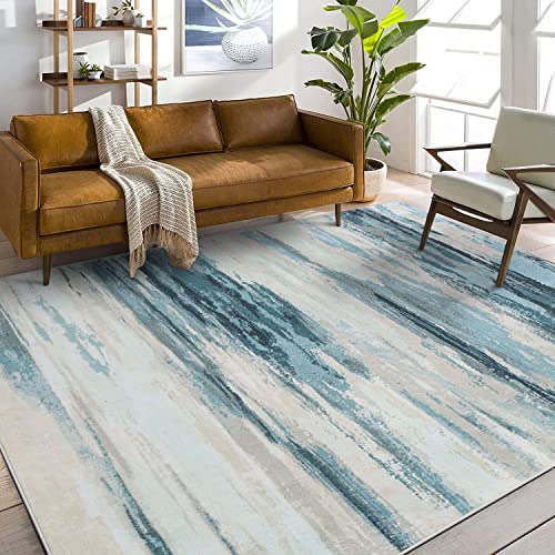 Cinknots Moderne Abstrakte Teppich - Kaschmirimitat im Europäischen Stil, Rutschfest, Dekorativ für das Wohnzimmer (Grau10, 200 x 250 cm)