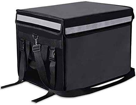 TooCust Isolierte Taschen für Lebensmittellieferung, XXXL, 52,1 x 41,9 x 41,9 cm, kommerzielle isolierte Lebensmittel-Liefertasche mit Trennwand, wasserdichte und Faltbare Catering-Tasche,