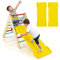 DREAMADE 3 in 1 Montessori Kletterdreieck mit 2-seitiger Rampe, Holzdreieck Sprossendreieck Kletterspielzeug aus Holz, Indoor Klettergerüst zum Rutschen & Klettern für Kinder ab 1 Jahr (Bunt)