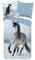 Traumschloss Flanell Bettwäsche »Dreamer«, Pferd, Winter, blau, 135x200 & 80x80, 100% Baumwolle, wärmend & kuschelig, Kinderbettwäsche-Set mit Reißverschluss