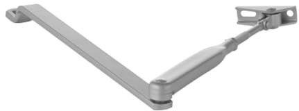 ECO-Schulte Präzisionsgefertigtes Scherengestänge aus hochwertigem Edelstahl für TS-20/50 RAL 9006 ECO silber neu Gelenkarm Zubehör Türschließer Hebel- 26,6x5,8x3,8cm
