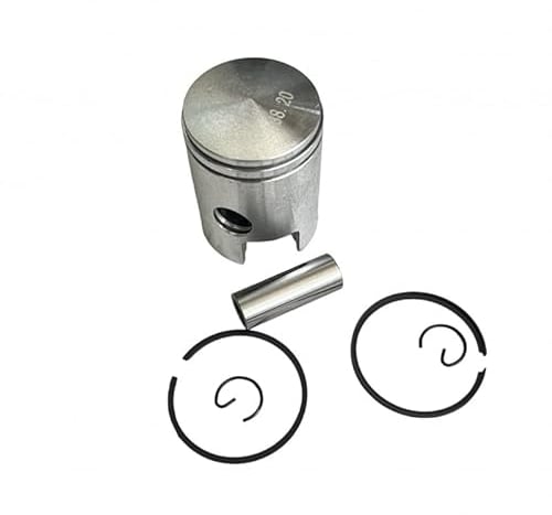 Pistone Completo Misura Originale 38,2 Spinotto 12 Fasce Spinotto Seeger per Ciclomotore Ciao Si Bravo Boxer Grillo Boss Ecc
